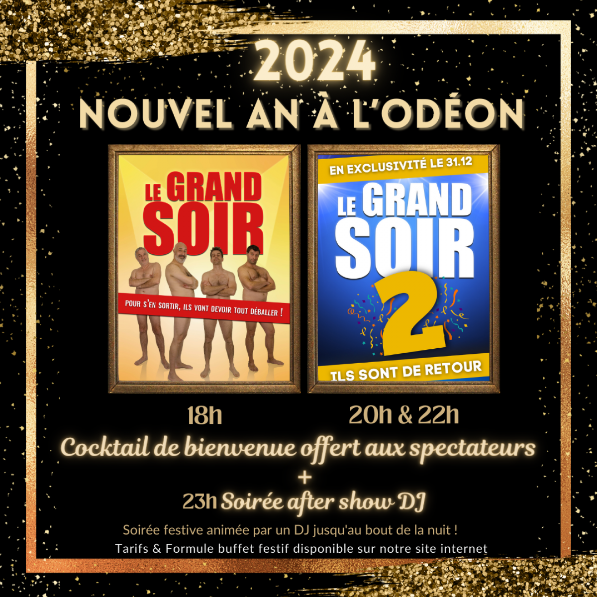 L'Odéon vous accueille pour la soirée du nouvel an 2023!