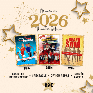 Réveillon du 31 décembre à l’Odéon : vivez une soirée d’exception à moins de 100 € !